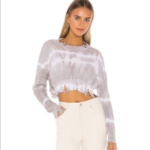 Superdown distressed sweater